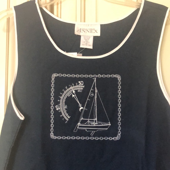 NWT Navy Sundress w/ Top - Picture 2 of 6